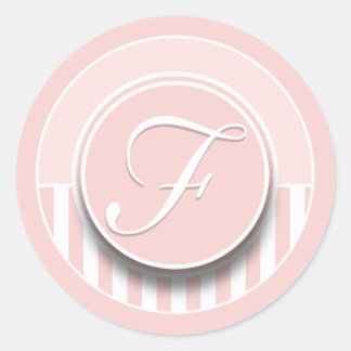 Lettre monogramme Sticker F initial Étiquette de s
