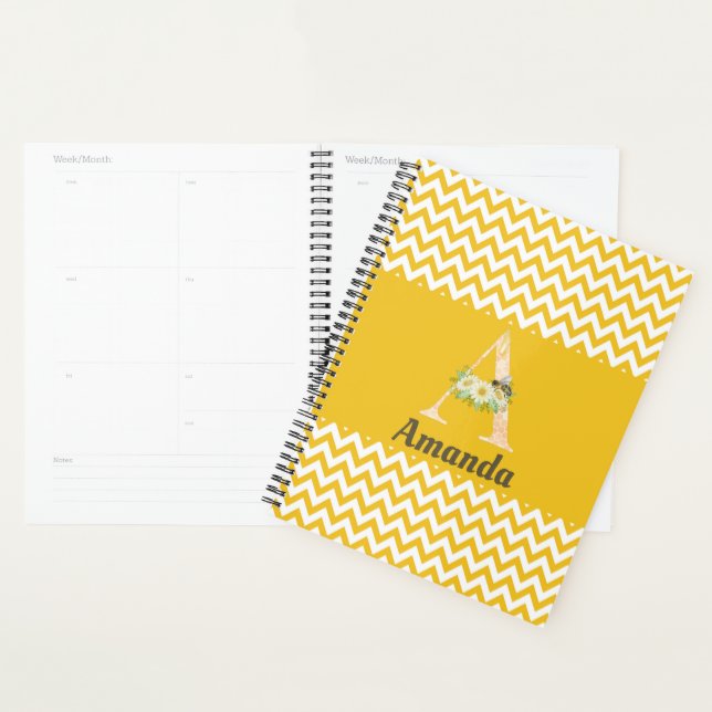 LETTRE MONOGRAPHIQUE A BETA BEE Floral (Devant avec enveloppe)