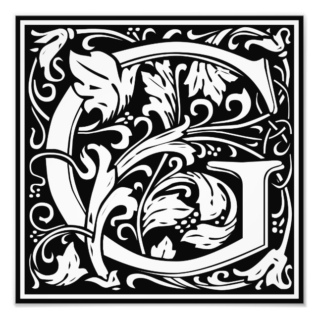 LETTRE MONOGRAPHIQUE ALLOCULE MOYENNE G PHOTO IMPR (Devant)