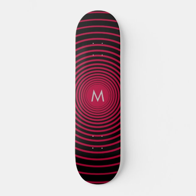 Lettre monographique personnalisée Skateboard Votr (Recto)