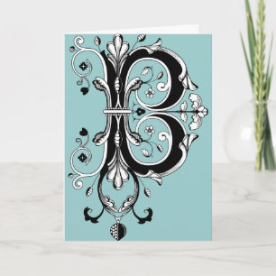 LETTRE MONOGRAPHIQUE ROCOCO B