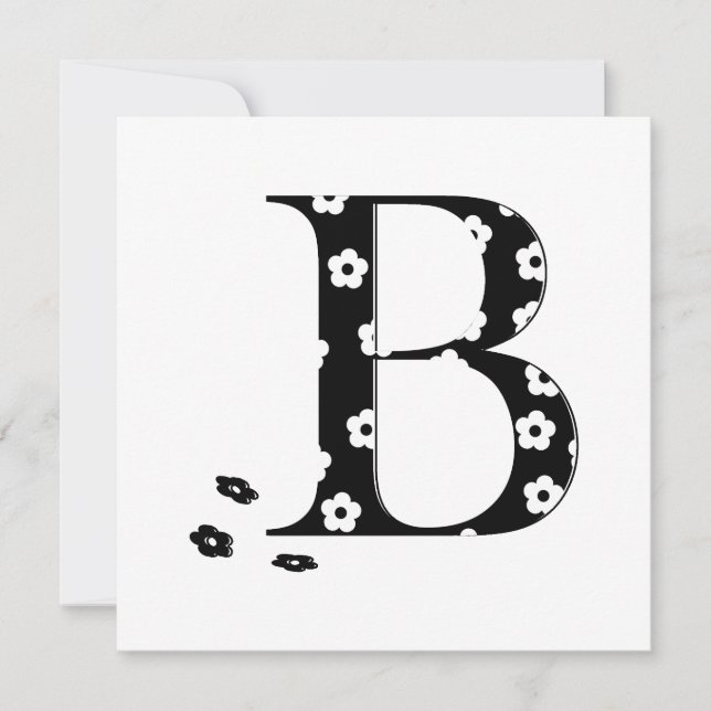 LETTRE Motif Fleur B (Devant)