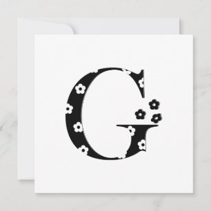 LETTRE Motif Fleur G
