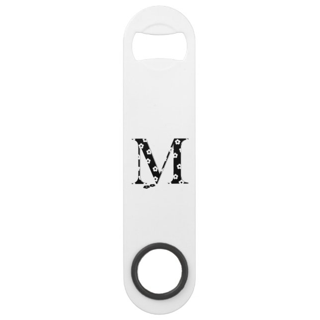 LETTRE Motif Fleur M (Devant)