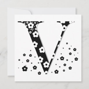 LETTRE Motif Fleur V