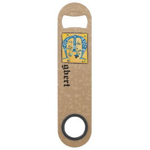 LETTRE MOYENNE Florale Illuminée E MONogramme