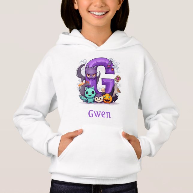 LETTRE MOYENNE G Halloween MÊME Sweat - shirt à ca (Devant)