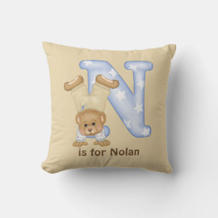 LETTRE OREILLARD N Coussin monogramme