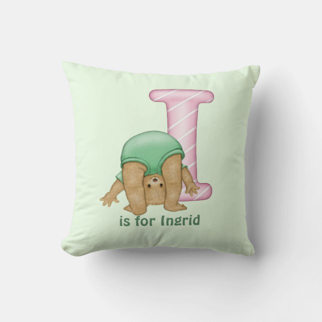 LETTRE OREILLE EN TÊTE I Coussin (Recto)