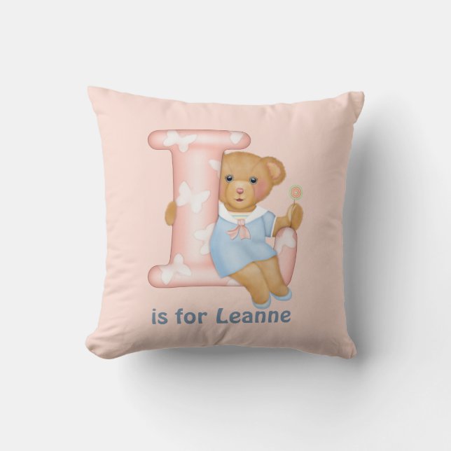 LETTRE OREILLE EN TÊTE L Coussin (Recto)