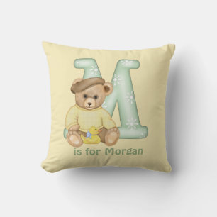 LETTRE OREILLE EN TÊTE M Coussin