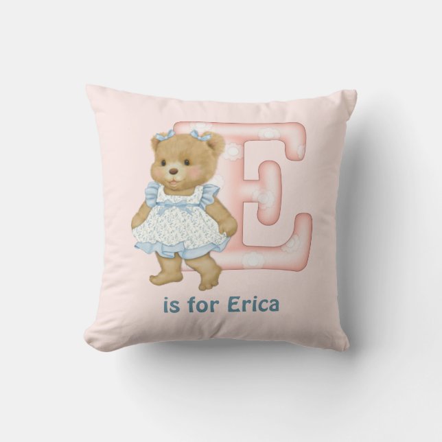 LETTRE OREILLE TDAY E Coussin Monogramme (Recto)