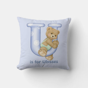LETTRE OREILLE TDAY U Coussin Monogramme