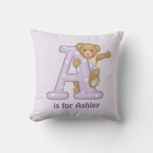 LETTRE Ours Teddy A Coussin Monogramme