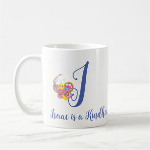 Lettre papillon I Mug florale