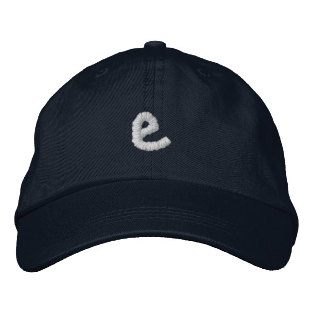 Lettre personnalisée brodée Casquette Monogramme (Devant)