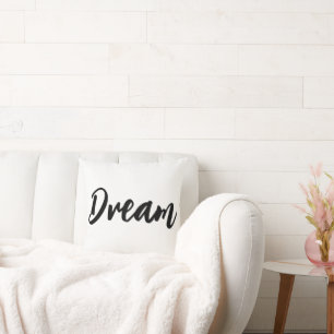 Lettre personnalisée coussin d'impression, rêve de