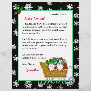 Lettre personnalisée de Père Noël pour enfants