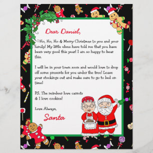 Lettre personnalisée de Père Noël pour enfants