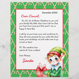 Lettre personnalisée de Père Noël pour enfants