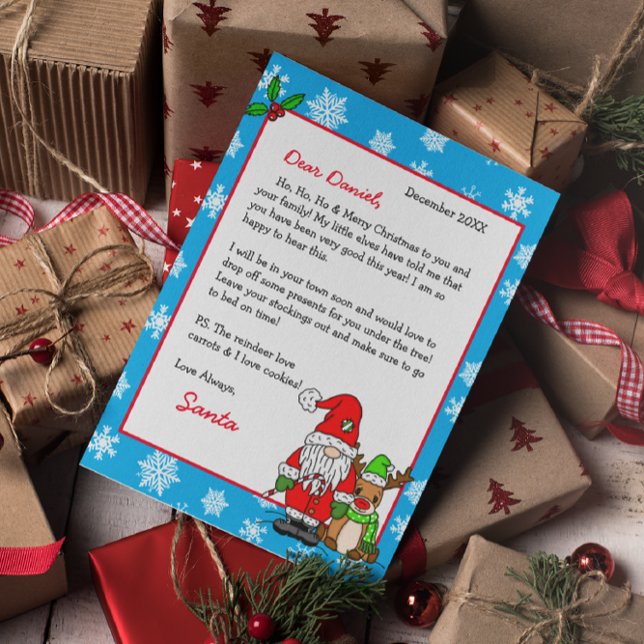 Lettre personnalisée de Père Noël pour enfants (Créateur téléchargé)