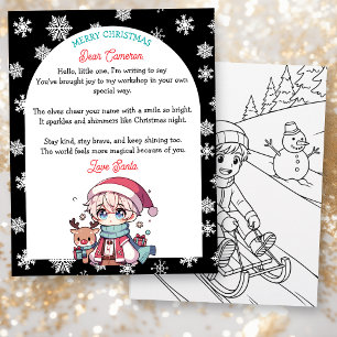 Lettre personnalisée d'enfant du Père Noël