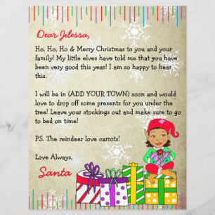 Lettre personnalisée du Père Noël