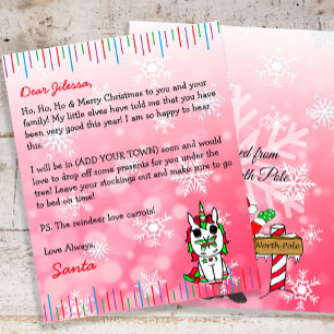 Lettre personnalisée du Père Noël