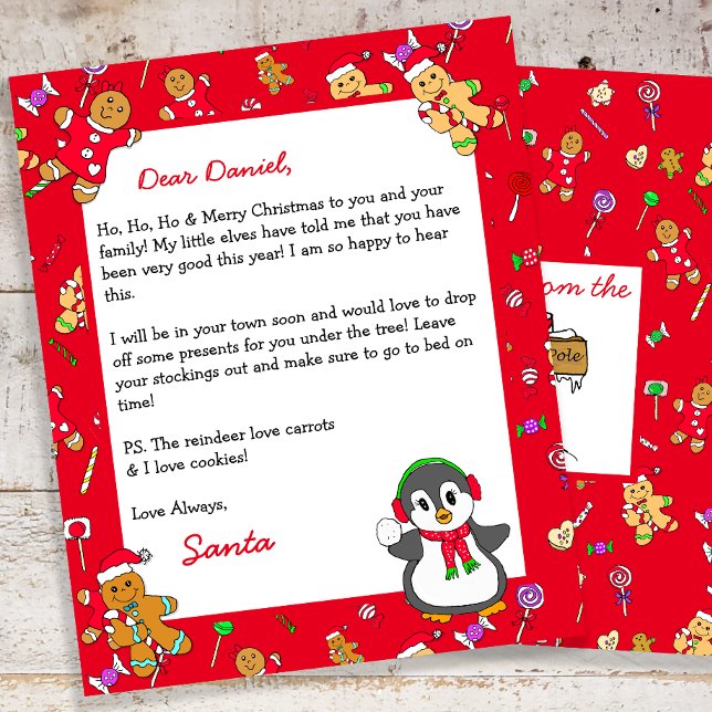 Lettre personnalisée du Père Noël (Créateur téléchargé)