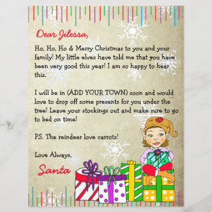 Lettre personnalisée du Père Noël