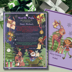 Lettre personnalisée du Père Noël I Ciel de nuit v