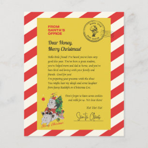 Lettre personnalisée du Père Noël pour les enfants