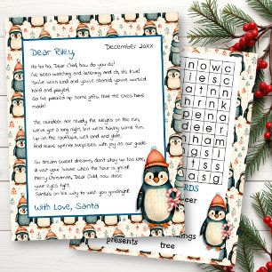 Lettre personnalisée mignonne de Père Noël Reche