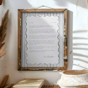 Lettre personnalisée pour Papa Impression de Souve
