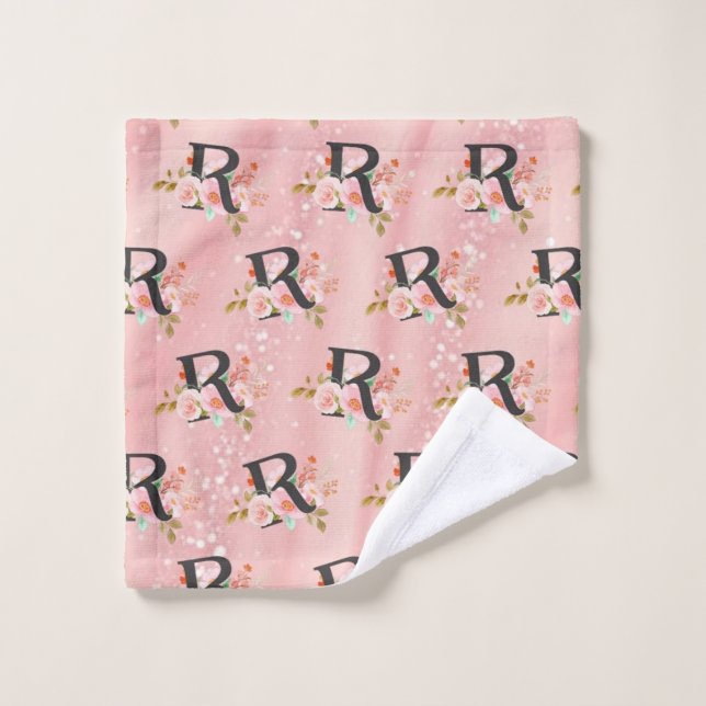 Lettre R (Gant de toilette)