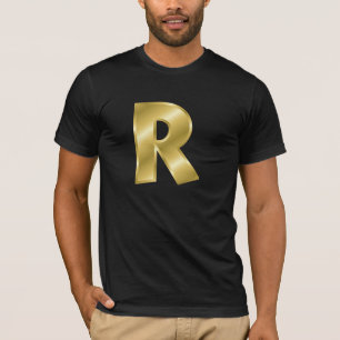 Lettre R T-shirt Basique Bella pour hommes
