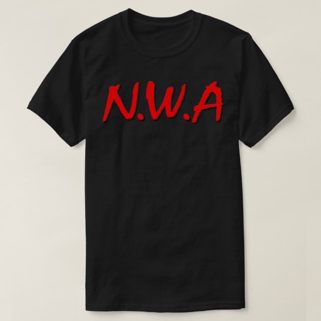 Lettre Rap N.W.A. T-shirt classique (Design devant)