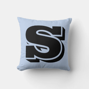 LETTRE S MONOGRAM COUSSIN BLEU