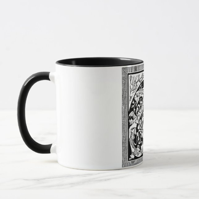 Lettre T avec des Dragons Mug (Gauche)