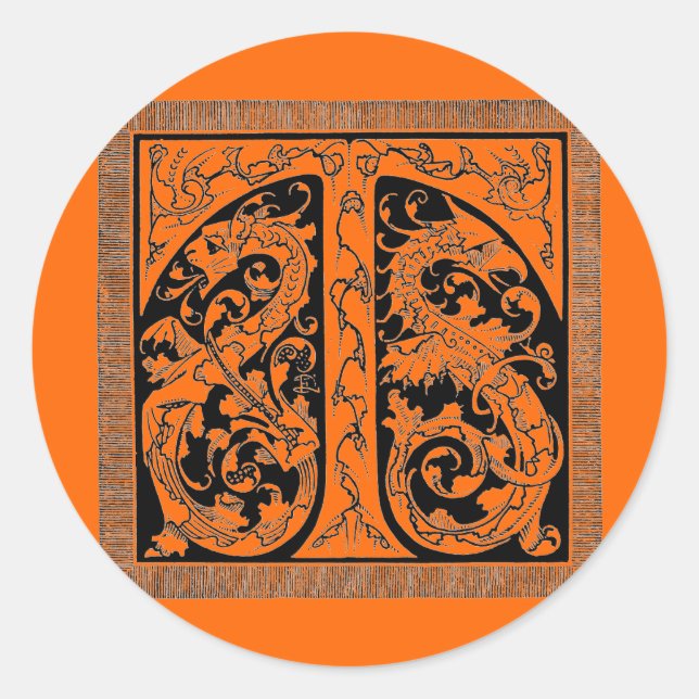 Lettre T avec Sticker Dragons (Devant)