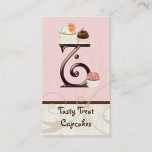 Lettre T Monogramme Dessert Boulangerie Cartes de 