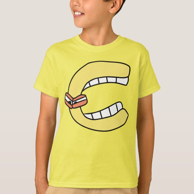 LETTRE T-shirt Alphabet C (Devant)