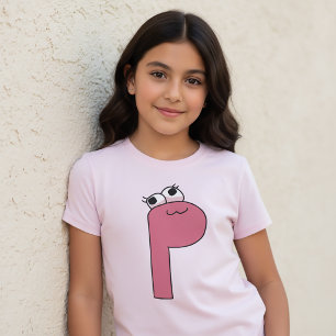 LETTRE T-shirt Alphabet P