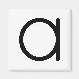 Lettre titre "a" Magnet