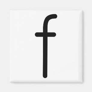 Lettre titre "f" aimant