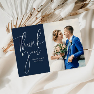 lettre unique mariage merci carte photo