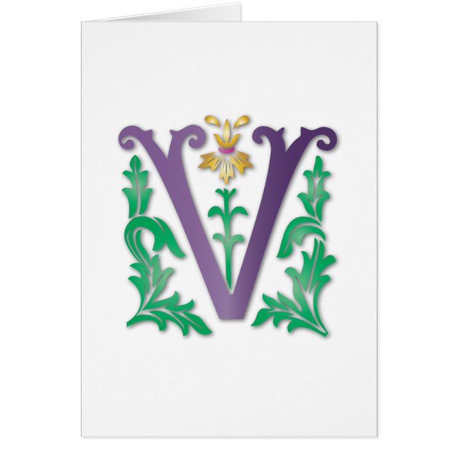 Lettre V Monogramme (Devant)