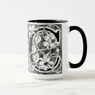 LETTRE VIN Fleur 'C' - Mug