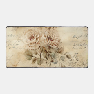 Lettre vintage d'amour parchemin avec fleurs (7)