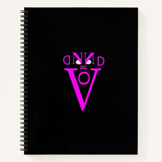Lettre violette Carnet spiral face (Devant)